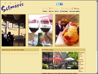 Web site www.cafeselmarie.com, Cafe Selmarie