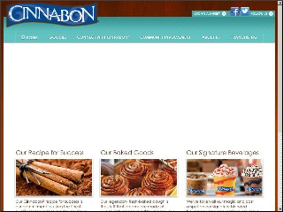 Web site www.cinnabon.com, Cinnabon