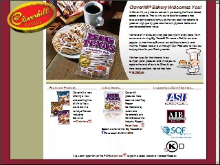 Web site www.cloverhill.com, Cloverhill